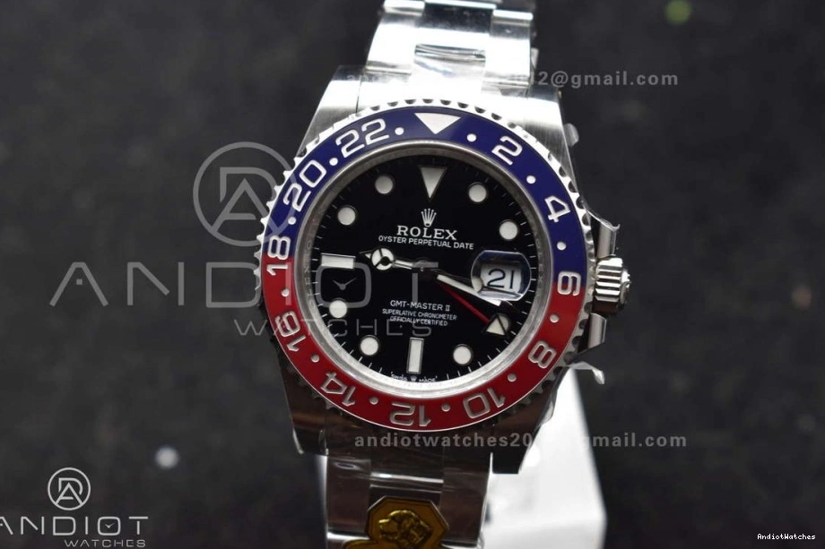 126719 VR3285 Best Blue Bracelet Gold BLRO 866 Factory Gain Edition Oyster on Weight II 1:1 CHS RelaxedFit Dial Master GMT 1008
